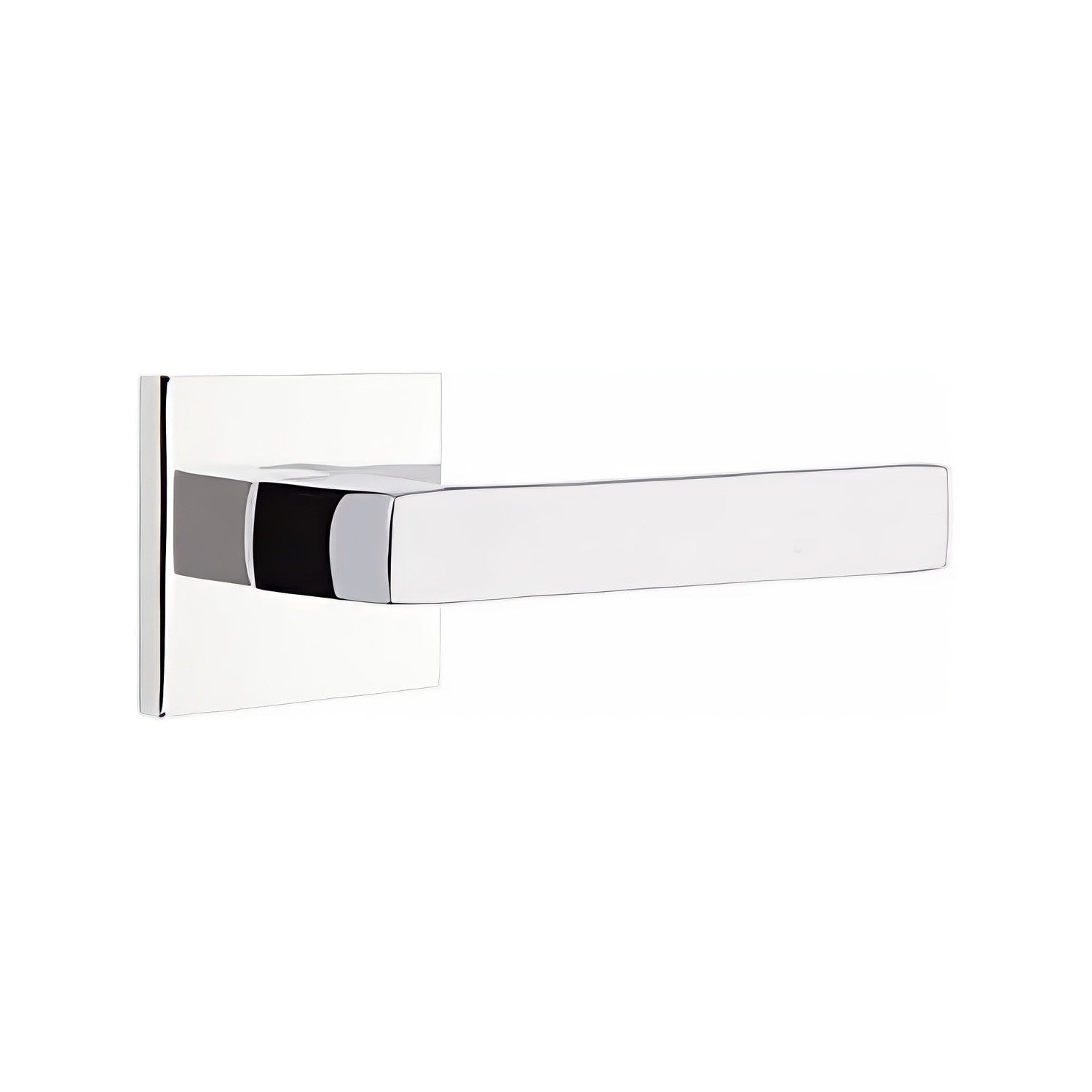 Emtek 5110DTUSLH Dumont Lever Left Hand 2-3/8" Backset Passage with Square Rose
