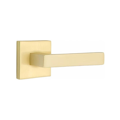 Emtek 5110DTUSLH Dumont Lever Left Hand 2-3/8" Backset Passage with Square Rose