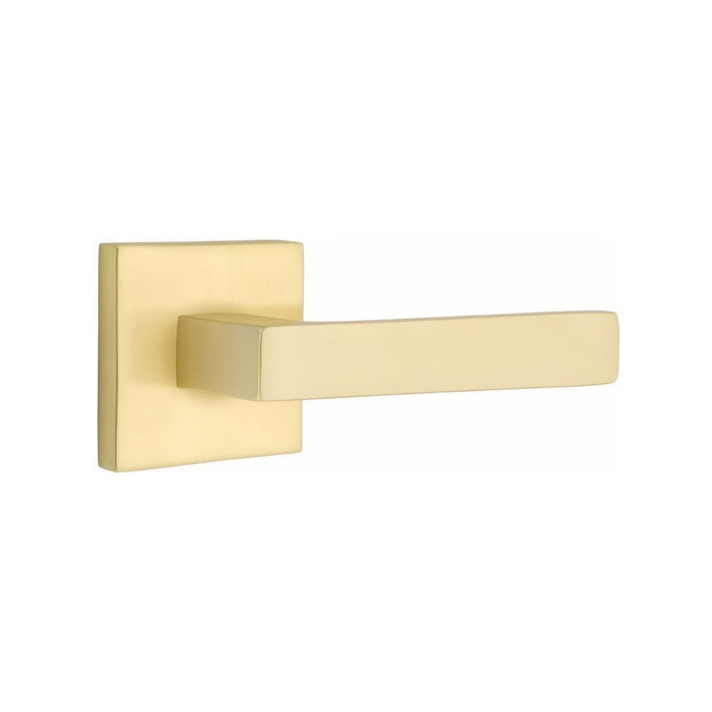 Emtek 5110DTUSRH Dumont Lever Right Hand 2-3/8" Backset Passage with Square Rose.
