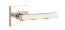 Emtek 5110FRLUSLH Freestone Lever Left Hand 2-3/8" Backset Passage with Square Rose.