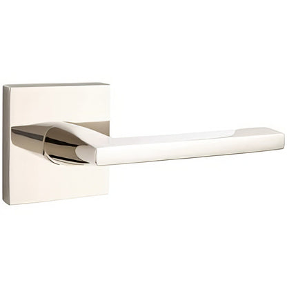 Emtek 5110FRLUSRH Freestone Lever Right Hand 2-3/8" Backset Passage with Square Rose.