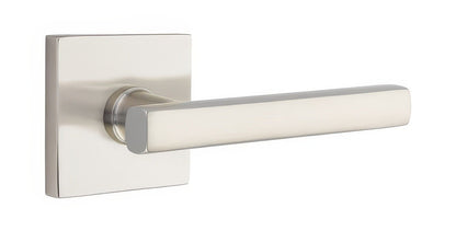 Emtek 5110FRLUSLH Freestone Lever Left Hand 2-3/8" Backset Passage with Square Rose.