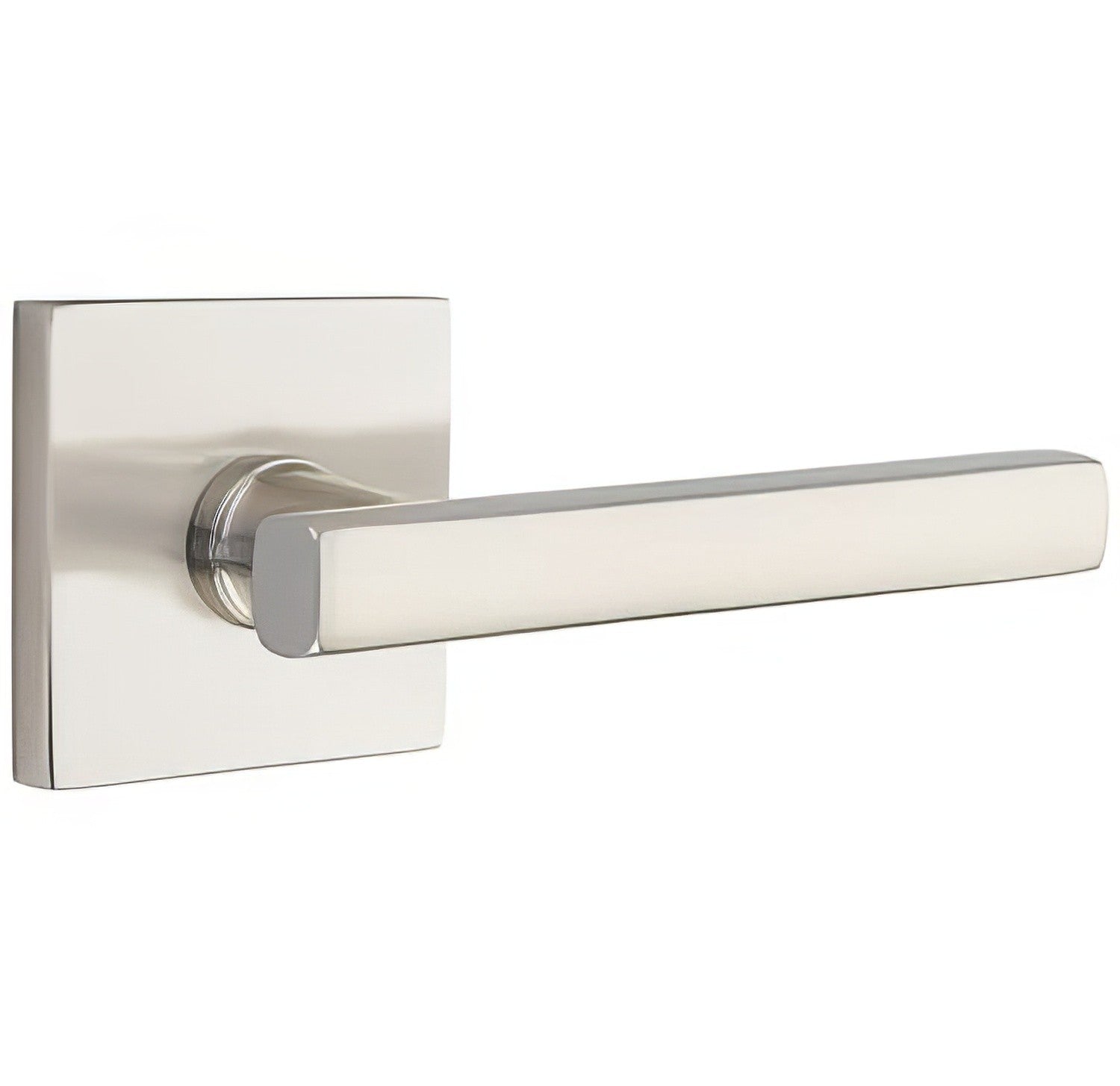 Emtek 5110FRLUSRH Freestone Lever Right Hand 2-3/8" Backset Passage with Square Rose.