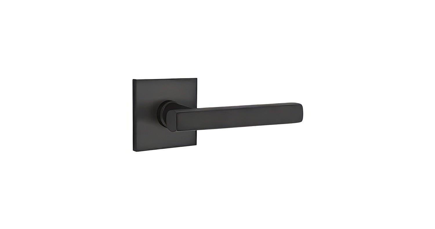 Emtek 5110FRLUSRH Freestone Lever Right Hand 2-3/8" Backset Passage with Square Rose