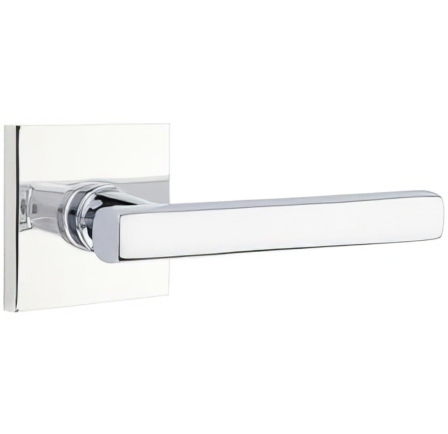 Emtek 5110FRLUSRH Freestone Lever Right Hand 2-3/8" Backset Passage with Square Rose