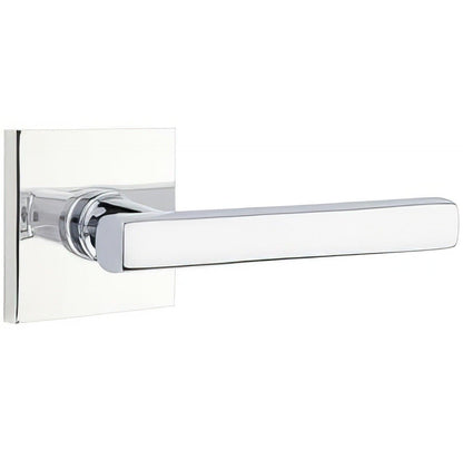 Emtek 5110FRLUSRH Freestone Lever Right Hand 2-3/8" Backset Passage with Square Rose