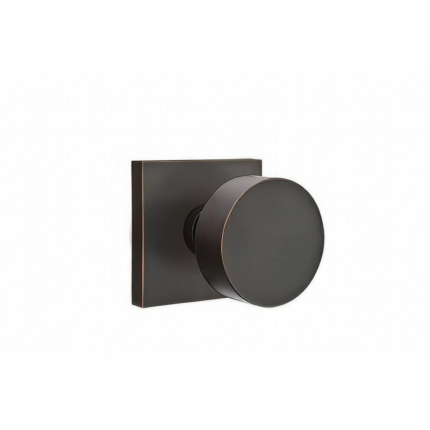 Emtek 5110ROUUS Round Knob 2-3/8" Backset Passage with Square Rose