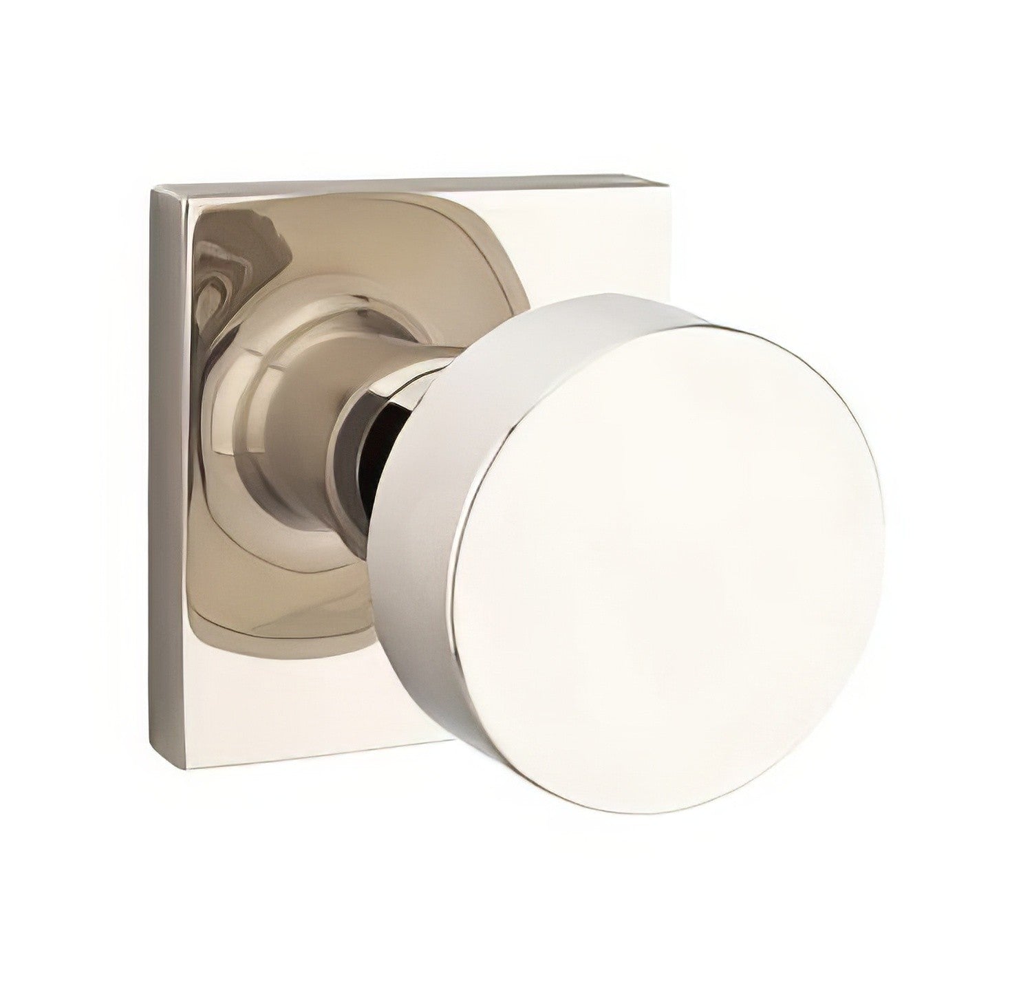 Emtek 5110ROUUS Round Knob 2-3/8" Backset Passage with Square Rose.