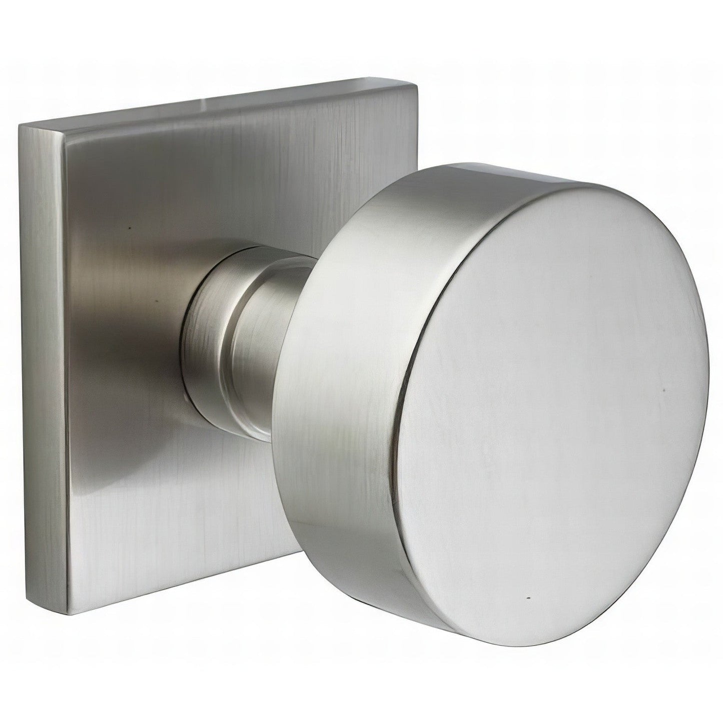 Emtek 5110ROUUS Round Knob 2-3/8" Backset Passage with Square Rose.