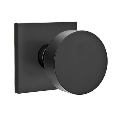 Emtek 5110ROUUS Round Knob 2-3/8" Backset Passage with Square Rose.