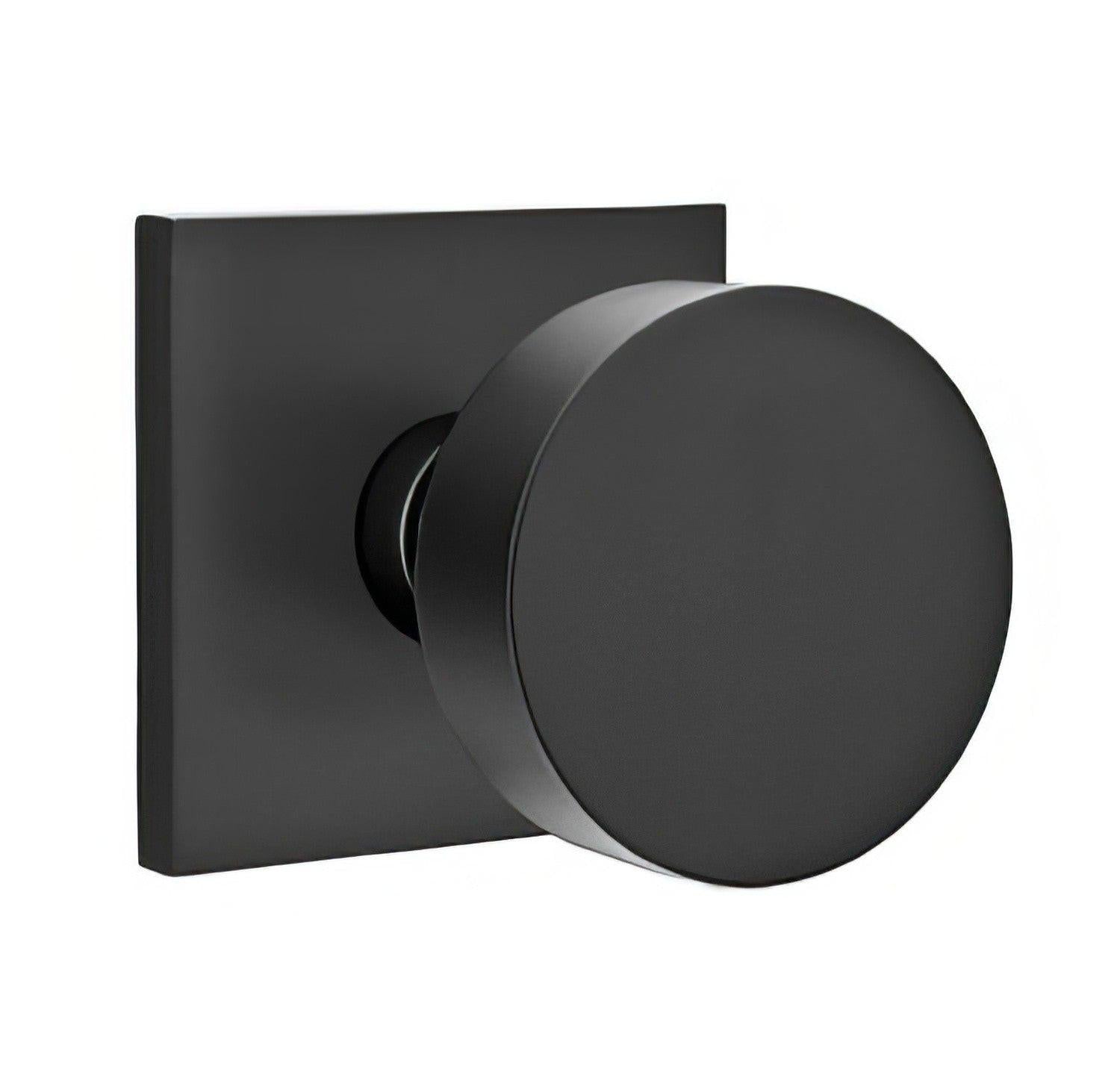 Emtek 5110ROUUS Round Knob 2-3/8" Backset Passage with Square Rose