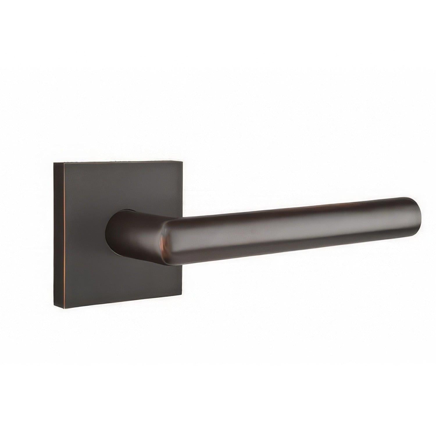 Emtek 5110STUUSRH Stuttgart Lever Right Hand 2-3/8" Backset Passage with Square Rose