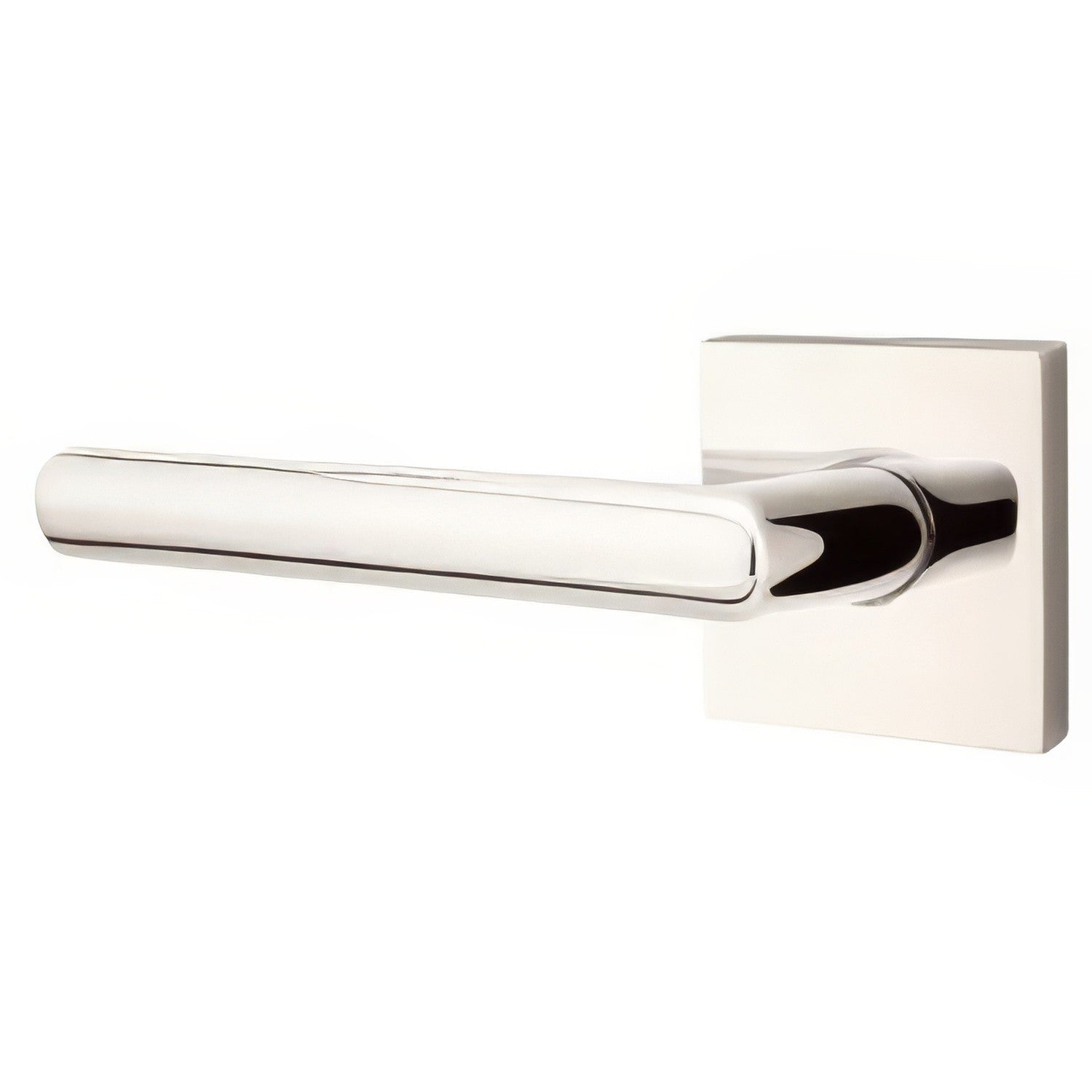 Emtek 5110STUUSLH Stuttgart Lever Left Hand 2-3/8" Backset Passage with Square Rose.