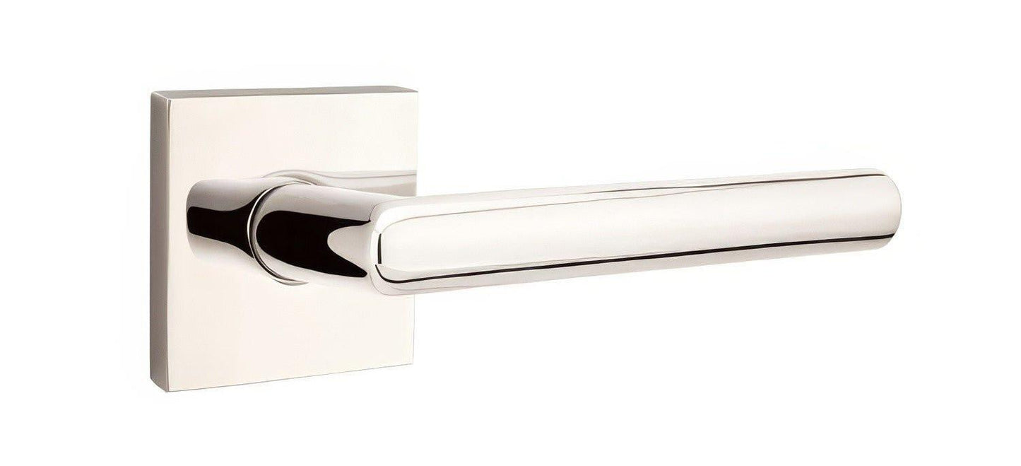 Emtek 5111HLOUSLH Helios Lever Left Hand 2-3/8" Backset Passage with Neos Rose