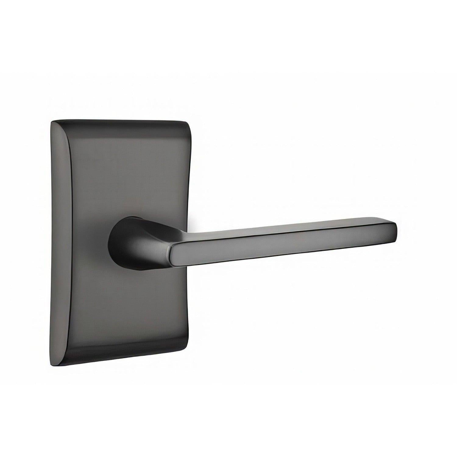 Emtek 5111HLOUSLH Helios Lever Left Hand 2-3/8" Backset Passage with Neos Rose