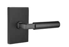 Emtek 5112HECUS15RH Hercules Lever Right Hand 2-3/8" Backset Passage with Modern Rectangular Rose for 1-1/4" to 2" Door Satin Nickel Finish.