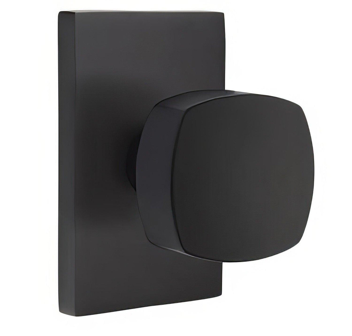 Emtek 5112FRKUS Freestone Knob 2-3/8" Backset Passage with Modern Rectangular Rose.