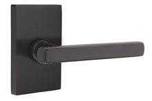 Emtek 5112FRLUSLH Freestone Lever Left Hand 2-3/8" Backset Passage with Modern Rectangular Rose