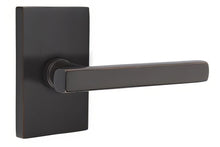 Emtek 5112FRLUSLH Freestone Lever Left Hand 2-3/8" Backset Passage with Modern Rectangular Rose.