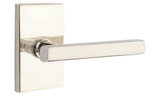 Emtek 5112FRLUSLH Freestone Lever Left Hand 2-3/8" Backset Passage with Modern Rectangular Rose