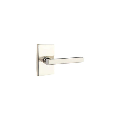 Emtek 5112FRLUSRH Freestone Lever Right Hand 2-3/8" Backset Passage with Modern Rectangular Rose