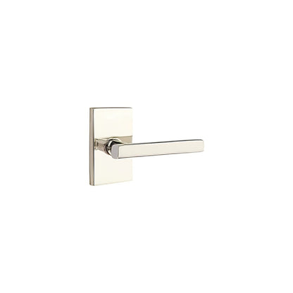 Emtek 5112FRLUSRH Freestone Lever Right Hand 2-3/8" Backset Passage with Modern Rectangular Rose.