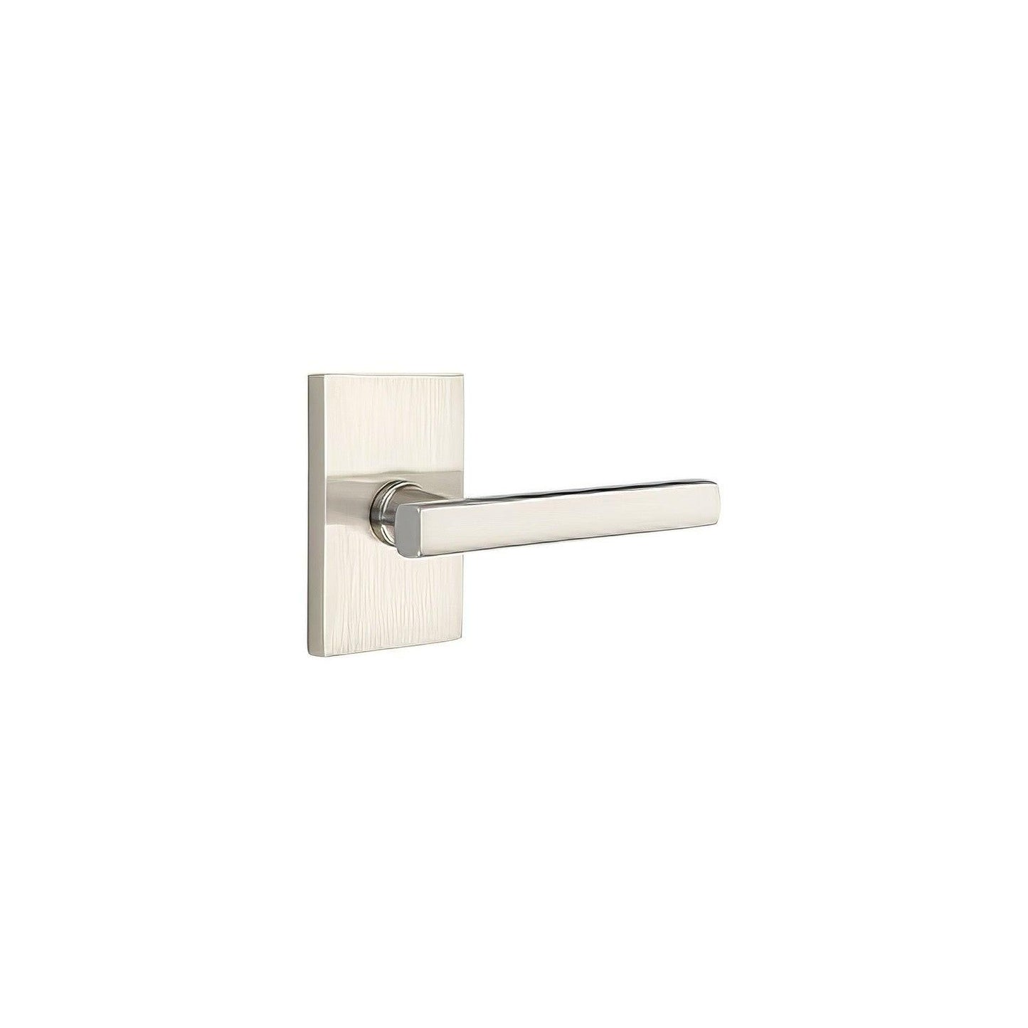 Emtek 5112FRLUSRH Freestone Lever Right Hand 2-3/8" Backset Passage with Modern Rectangular Rose