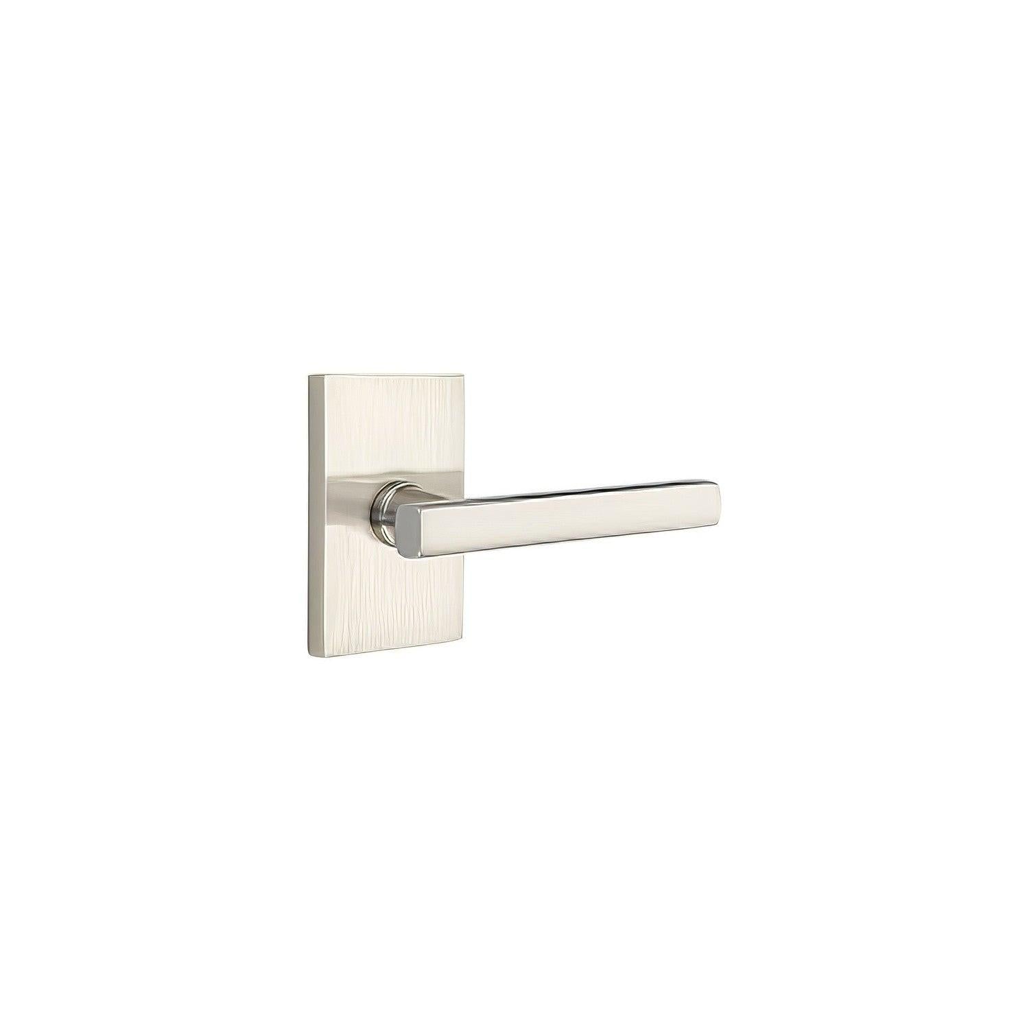 Emtek 5112FRLUSRH Freestone Lever Right Hand 2-3/8" Backset Passage with Modern Rectangular Rose