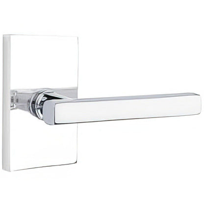 Emtek 5112FRLUSRH Freestone Lever Right Hand 2-3/8" Backset Passage with Modern Rectangular Rose