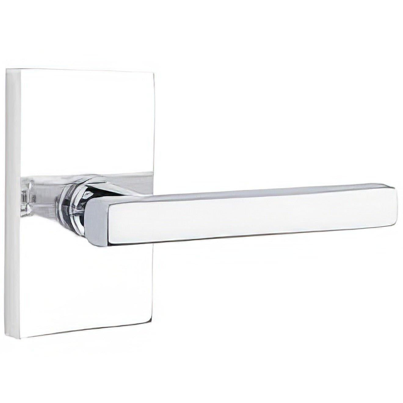 Emtek 5112FRLUSRH Freestone Lever Right Hand 2-3/8" Backset Passage with Modern Rectangular Rose.