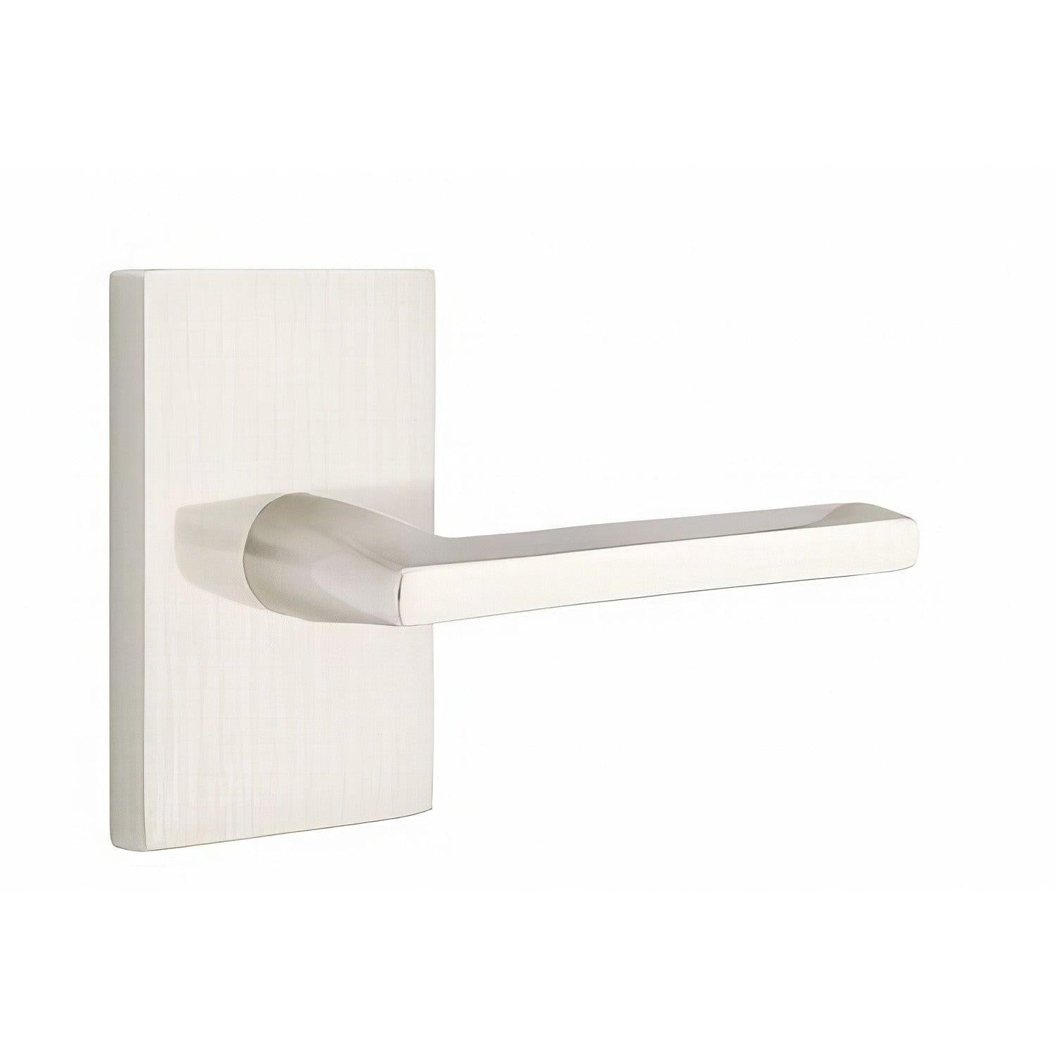 Emtek 5112HLOUSRH Helios Lever Right Hand 2-3/8" Backset Passage with Modern Rectangular Rose