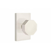 Emtek 5112OCTUS Octagon Knob 2-3/8" Backset Passage with Modern Rectangular Rose