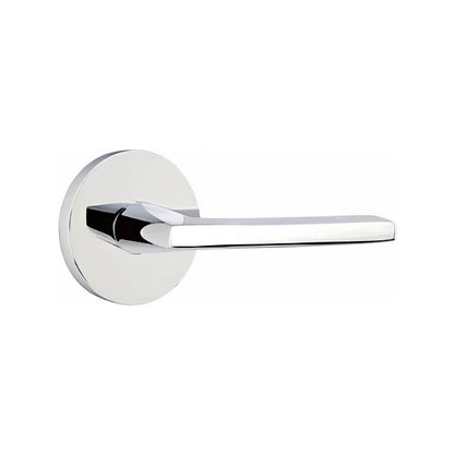 Emtek 5115HLOUSRH Helios Lever Right Hand 2-3/8" and 2-3/4" Backset Keyed Entry With Disk Rose