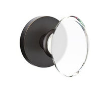 Emtek 5209HTUS Hampton Crystal Knob 2-3/8" Backset Privacy with Disk Rose