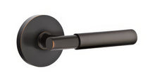 Emtek 5209MYLUSLH Myles Lever Left Hand 2-3/8" Backset Privacy with Disk Rose.