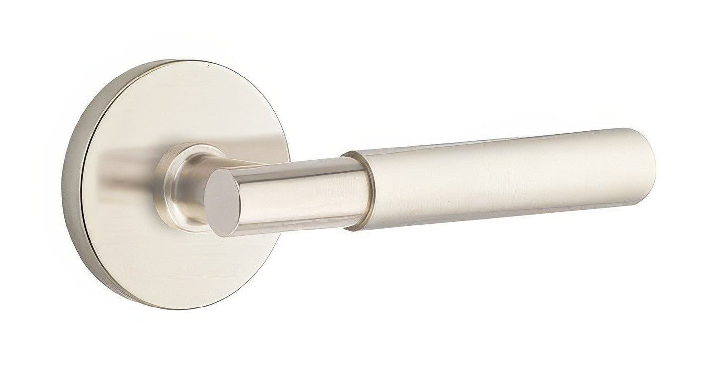 Emtek 5209MYLUSLH Myles Lever Left Hand 2-3/8" Backset Privacy with Disk Rose.