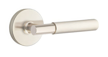 Emtek 5209MYLUSLH Myles Lever Left Hand 2-3/8" Backset Privacy with Disk Rose.