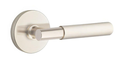 Emtek 5209MYLUSRH Myles Lever Right Hand 2-3/8" Backset Privacy with Disk Rose.