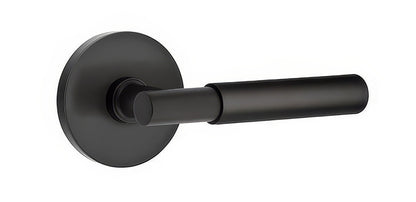 Emtek 5209MYLUSLH Myles Lever Left Hand 2-3/8" Backset Privacy with Disk Rose.