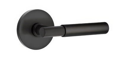 Emtek 5209MYLUSRH Myles Lever Right Hand 2-3/8" Backset Privacy with Disk Rose.