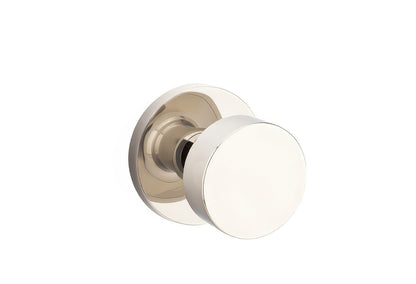 Emtek 5209ROUUS Round Knob 2-3/8" Backset Privacy with Disk Rose