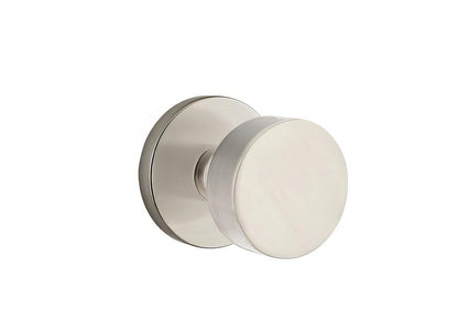 Emtek 5209ROUUS Round Knob 2-3/8" Backset Privacy with Disk Rose.