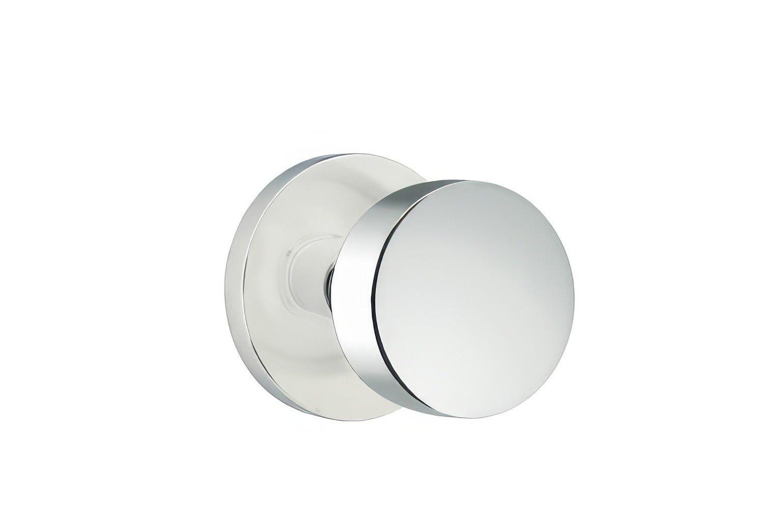 Emtek 5209ROUUS Round Knob 2-3/8" Backset Privacy with Disk Rose.