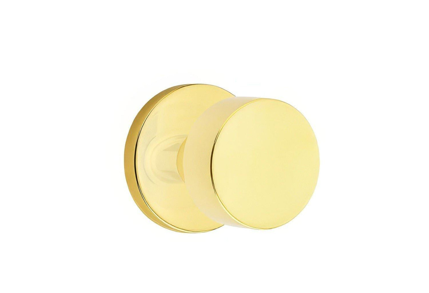 Emtek 5209ROUUS Round Knob 2-3/8" Backset Privacy with Disk Rose.