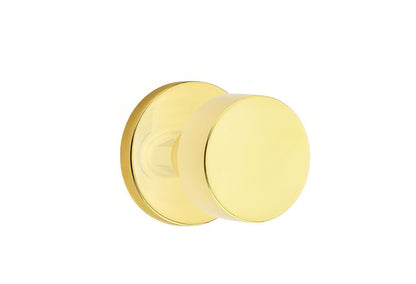 Emtek 5209ROUUS Round Knob 2-3/8" Backset Privacy with Disk Rose.