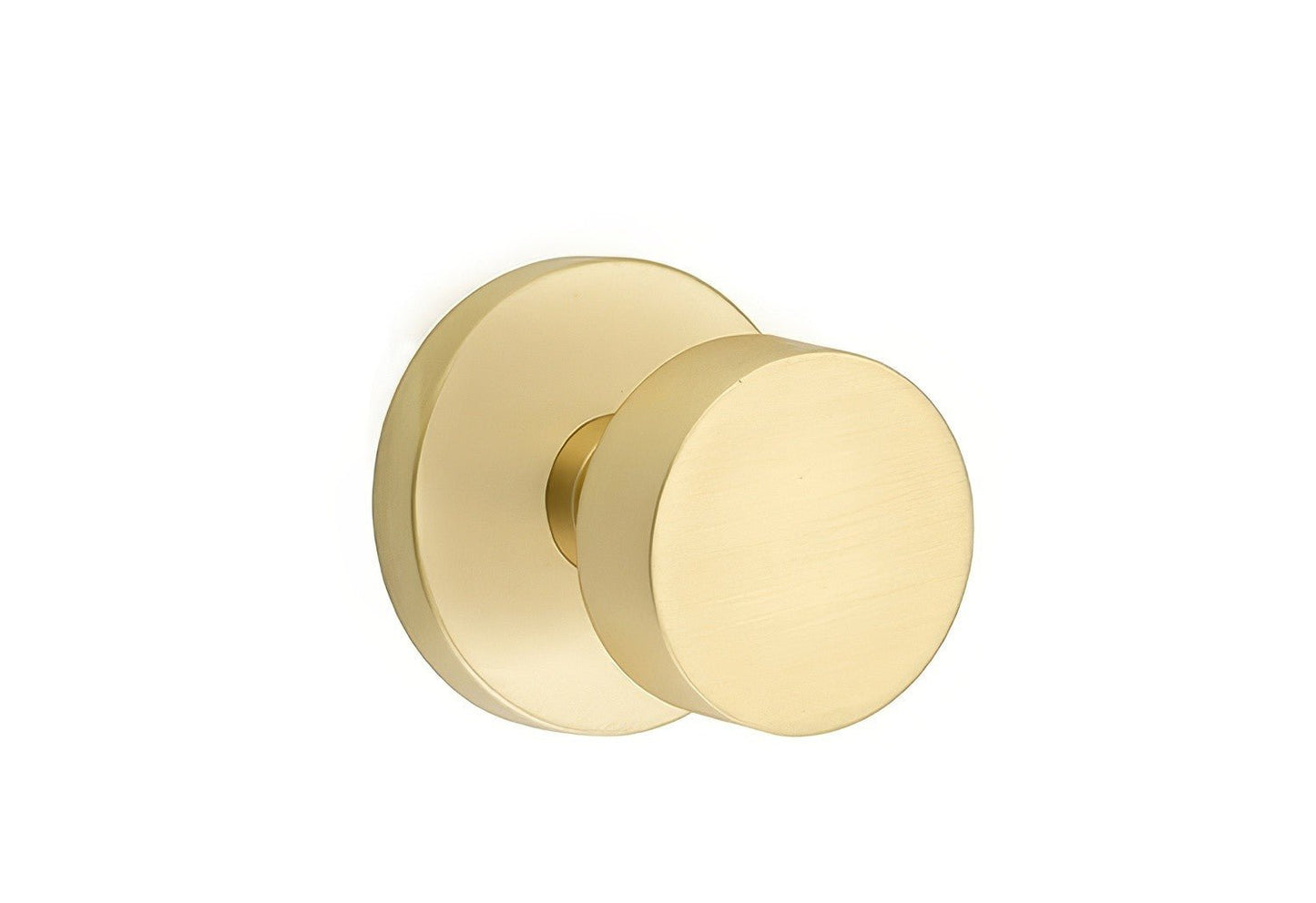 Emtek 5209ROUUS Round Knob 2-3/8" Backset Privacy with Disk Rose