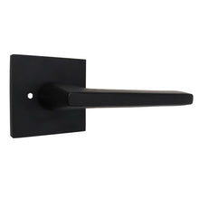 Emtek 5210HLOUS19RH.RLS Helios Lever Right Hand 2-3/8" Backset with Radius Latch Strike Privacy with Square Rose for 1-1/4" to 2" Door Flat Black Finish.