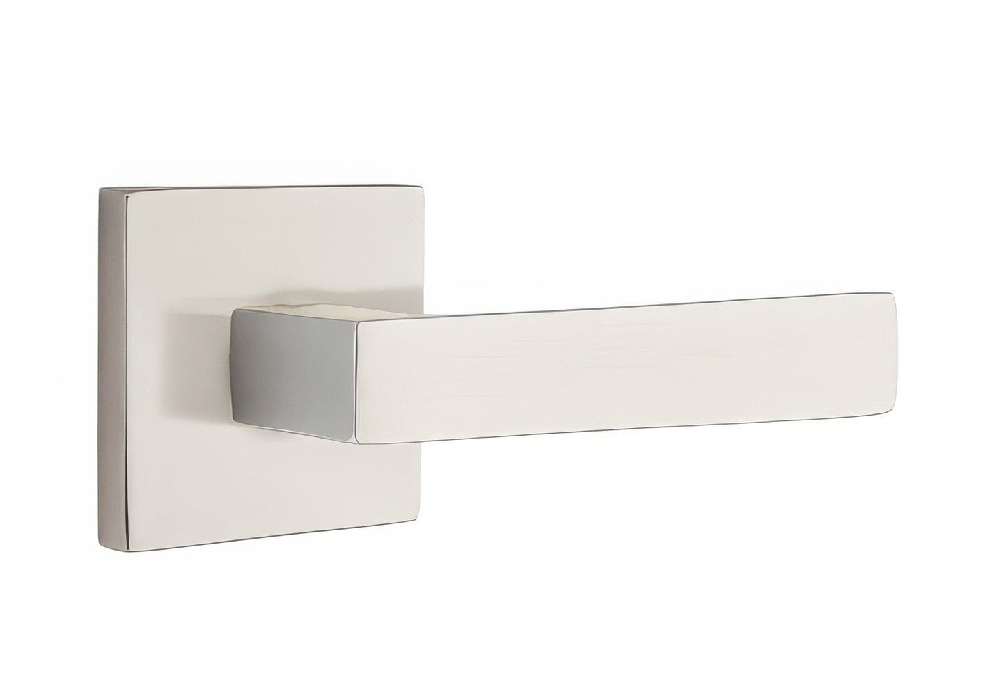 Emtek 5210DTUSRH Dumont Lever Right Hand 2-3/8" Backset Privacy With Square Rose.