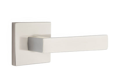 Emtek 5210DTUSRH Dumont Lever Right Hand 2-3/8" Backset Privacy With Square Rose.