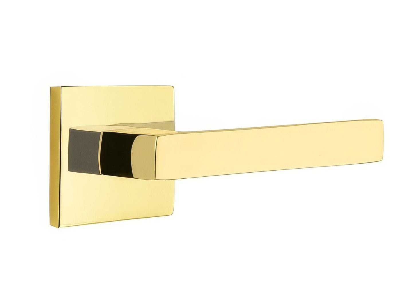 Emtek 5210DTUSLH Dumont Lever Left Hand 2-3/8" Backset Privacy With Square Rose.